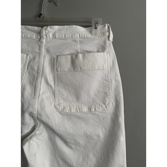 NWT J. Crew Sailor Slim Wide Leg White Jeans Women’s Size 31 - Picture 7 of 9